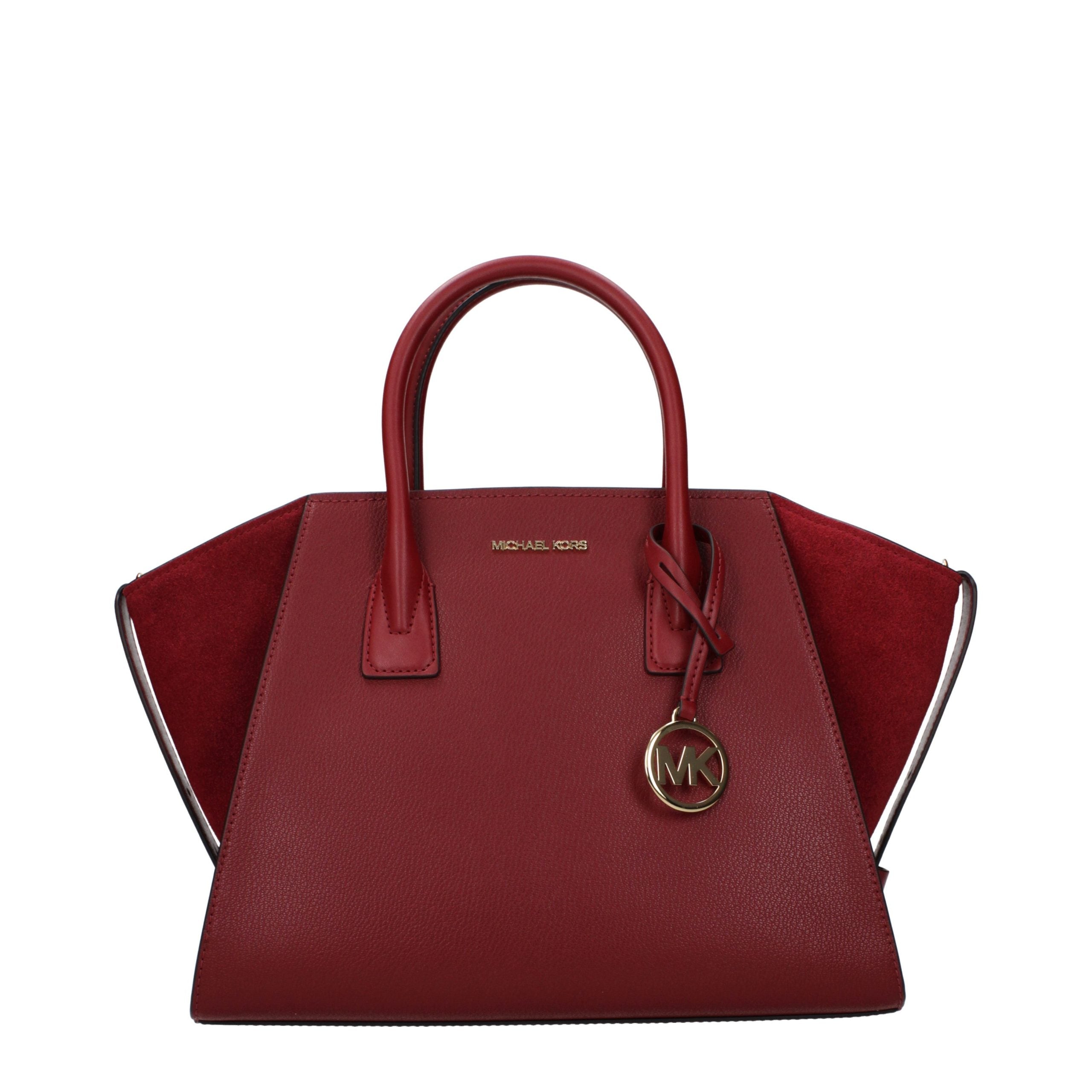 Elevate your elegance with the Michael Kors Red Leather Handbag, a masterpiece of exquisite craftsmanship and timeless allure, perfect for any sophisticated occasion.