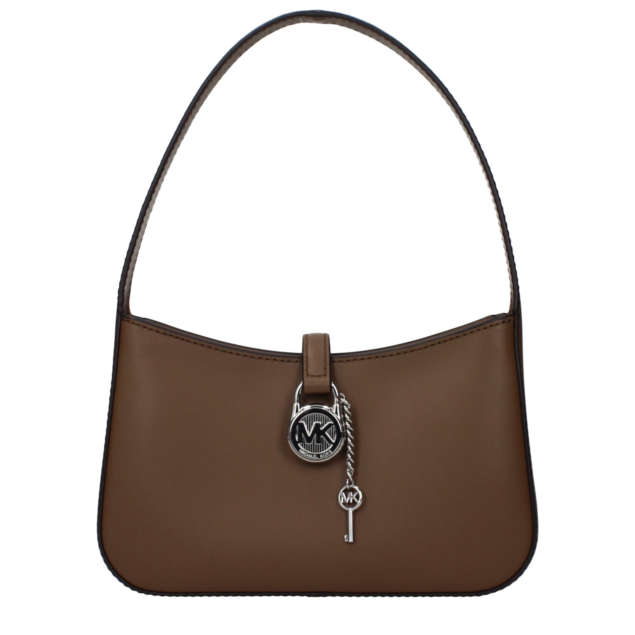 Discover the Michael Kors Brown Leather Handbag, a timeless blend of exquisite craftsmanship and modern elegance, perfect for elevating any sophisticated ensemble.