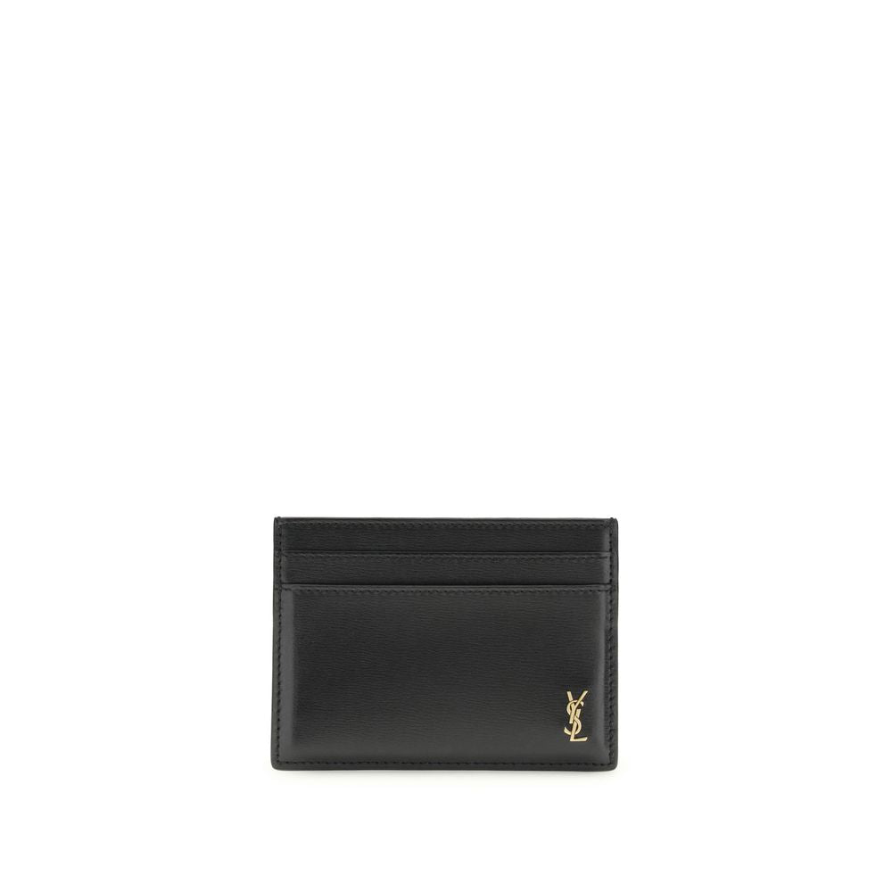 Saint Laurent Black Calf Leather Wallet - Luxury Redefined