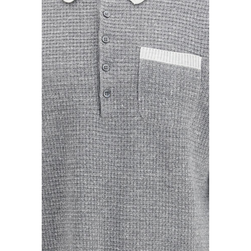 Thom Browne Gray Linen Dress Shirt - Timeless Luxury Essentials