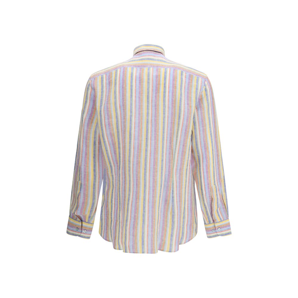 Etro Multicolor Linen Pattern Shirt - Timeless Luxury for All