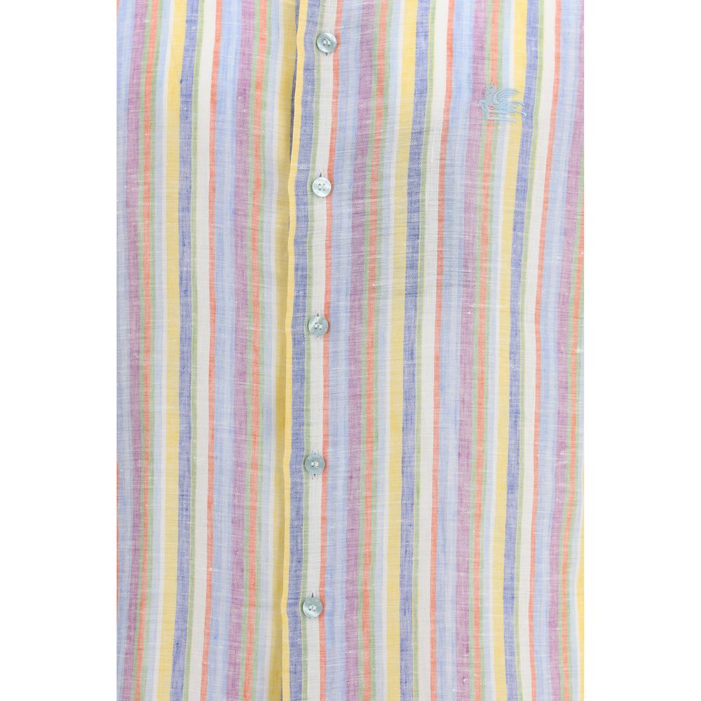 Etro Multicolor Linen Pattern Shirt - Timeless Luxury Redefined