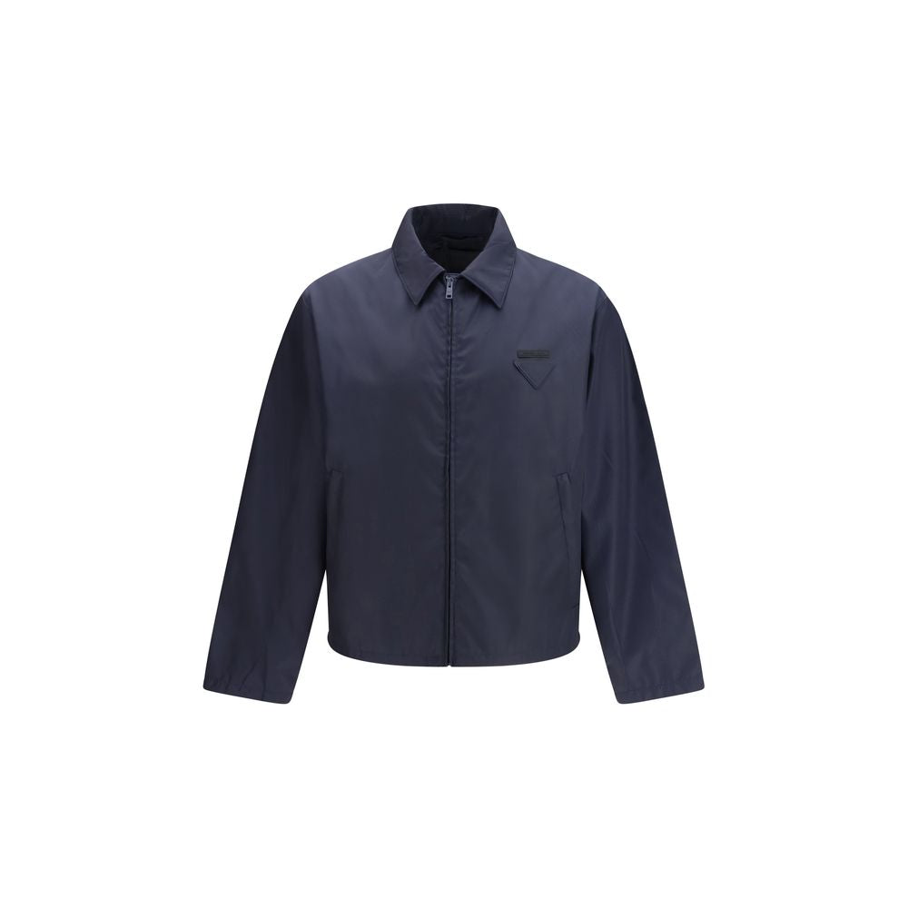 Prada Blue Nylon Shell Jacket - Timeless Luxury Redefined