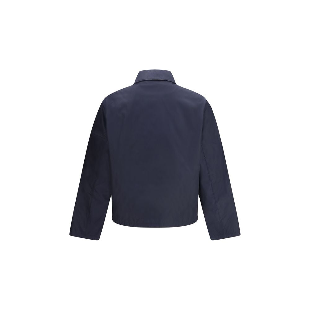Prada Blue Nylon Shell Jacket - Luxurious Sustainable Outerwear