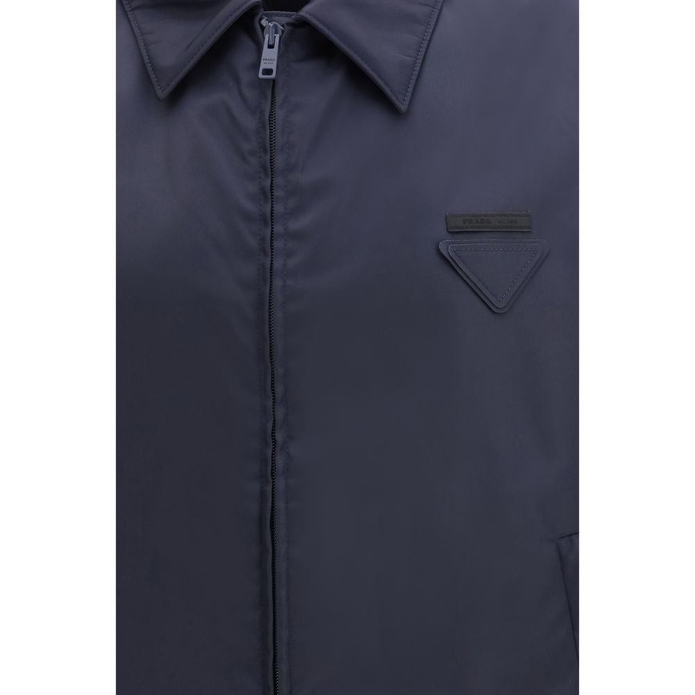 Prada Blue Nylon Shell Jacket - Timeless Luxury Redefined