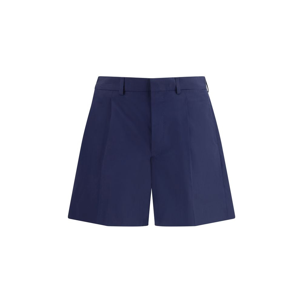 Prada Blue Cotton Shorts - Effortless Luxury for Discerning Taste