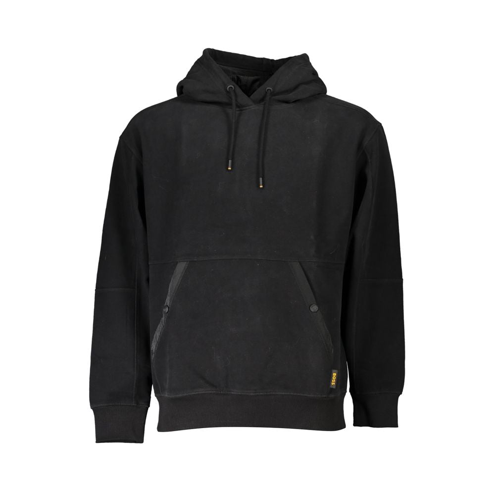 Experience the epitome of luxury with the Hugo Boss Black Cotton Mens Sweatshirt, crafted from premium materials for unparalleled comfort and timeless style.
