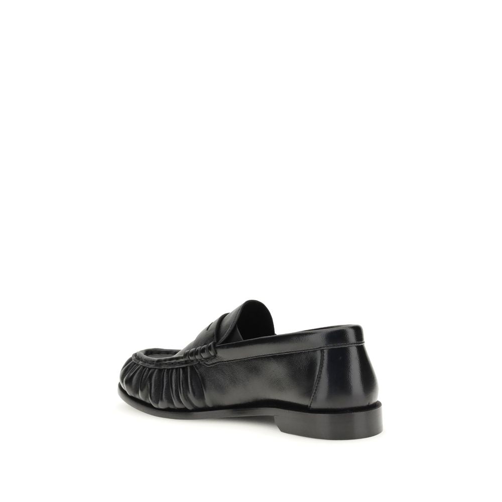 Saint Laurent Slip-On Loafers - Timeless Luxury in Black Lamb