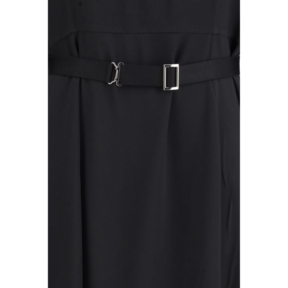 Prada Black Wool Casual Dress - Effortless Elegance in Luxury