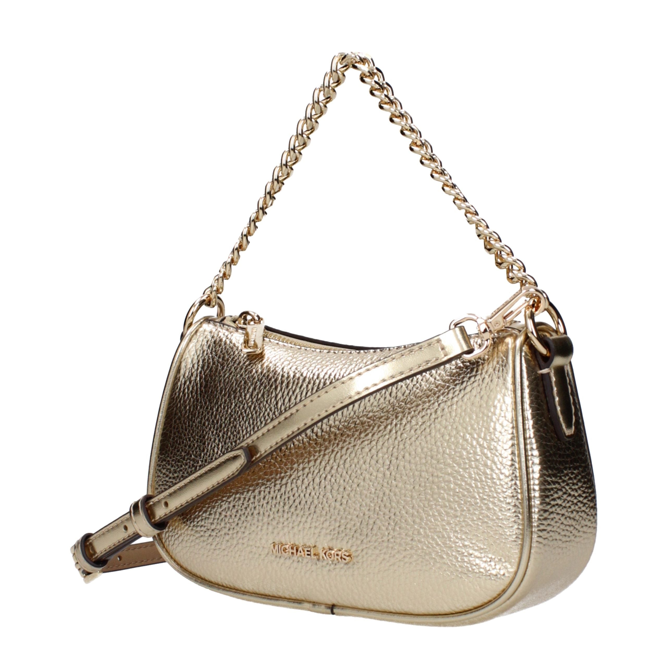 Elevate your elegance with the Michael Kors Gold Leather Handbag, a timeless luxury crafted from premium leather, perfect for every sophisticated occasion.