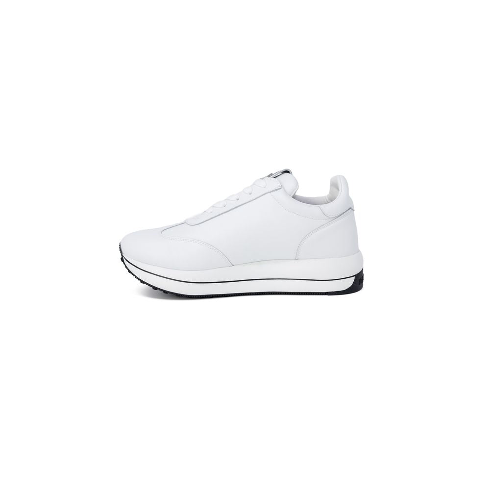 Elevate your style with Love Moschino White Leather Low Top Sneakers, where exquisite craftsmanship meets luxurious comfort, perfect for the discerning individual.