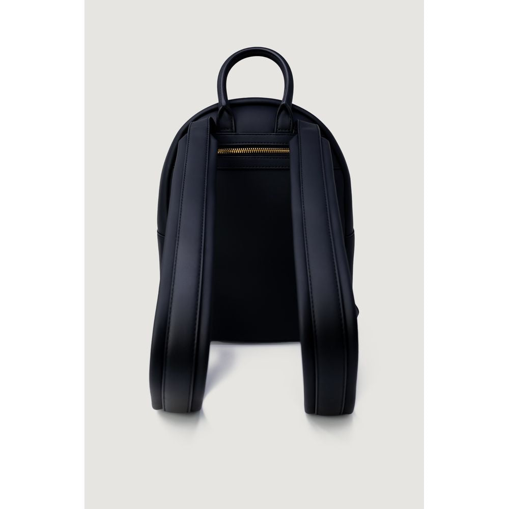 Discover the Love Moschino Black Polyethylene Backpack, a masterpiece of eco-leather luxury, blending minimalist design with exquisite craftsmanship for the discerning individual.