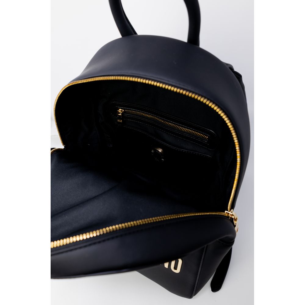 Discover the Love Moschino Black Polyethylene Backpack, a blend of eco-leather luxury and minimalist design, perfect for elevating your everyday elegance.