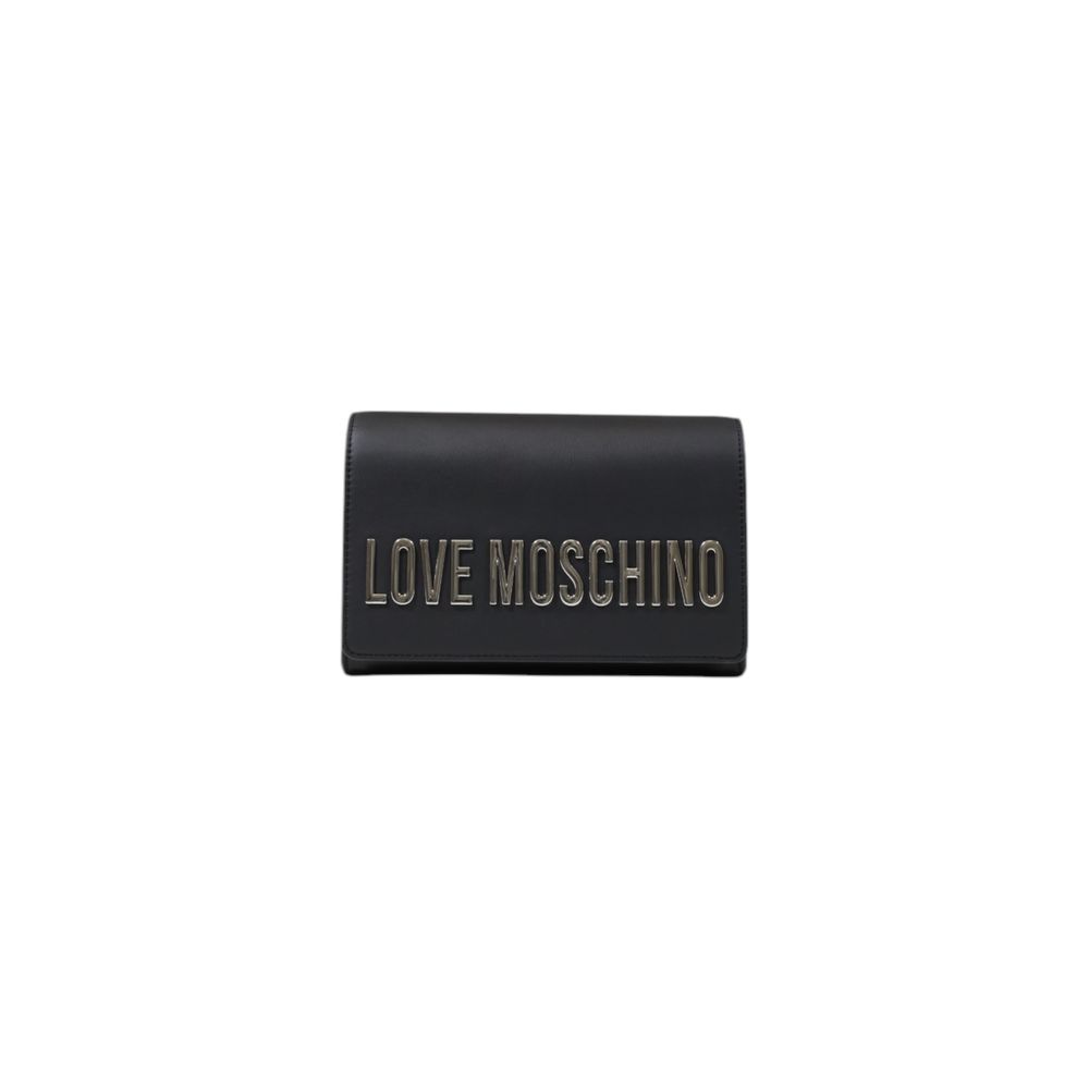Discover the Love Moschino Black Polyethylene Handbag, a masterpiece of refined sophistication and modern luxury, crafted for those who embrace elegance in every moment.