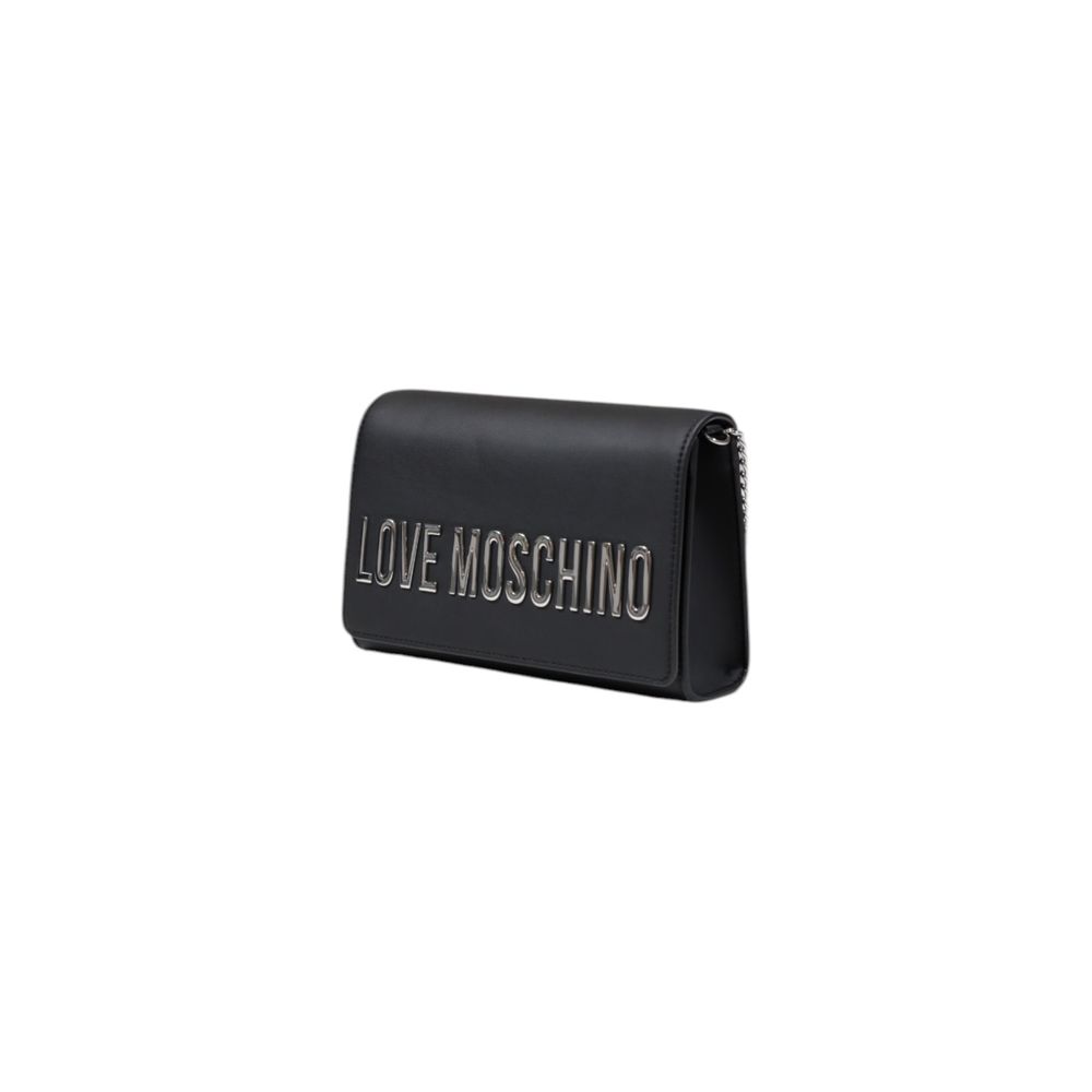 Discover the Love Moschino Black Polyethylene Handbag, a masterpiece of modern luxury and exquisite craftsmanship, perfect for elevating any sophisticated ensemble.