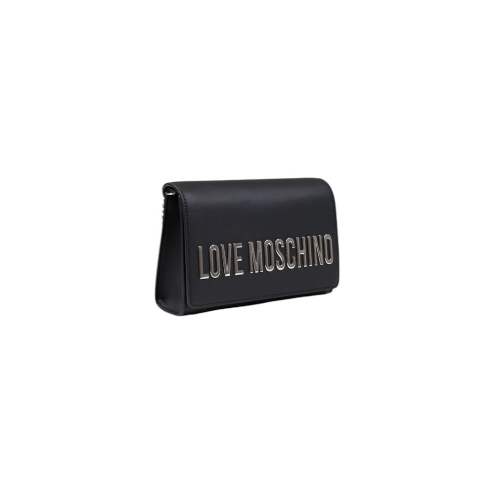 Discover the Love Moschino Black Polyethylene Handbag, a luxurious blend of modern elegance and exquisite craftsmanship, perfect for elevating any sophisticated occasion.