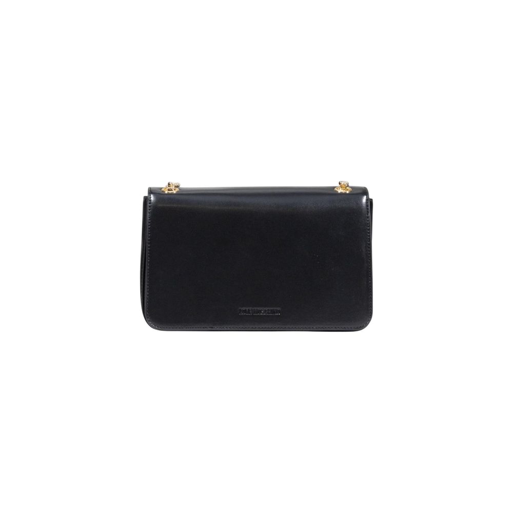 Elevate your style with the Love Moschino Black Polyethylene Handbag, a masterpiece of exquisite craftsmanship and timeless elegance, perfect for the discerning individual.