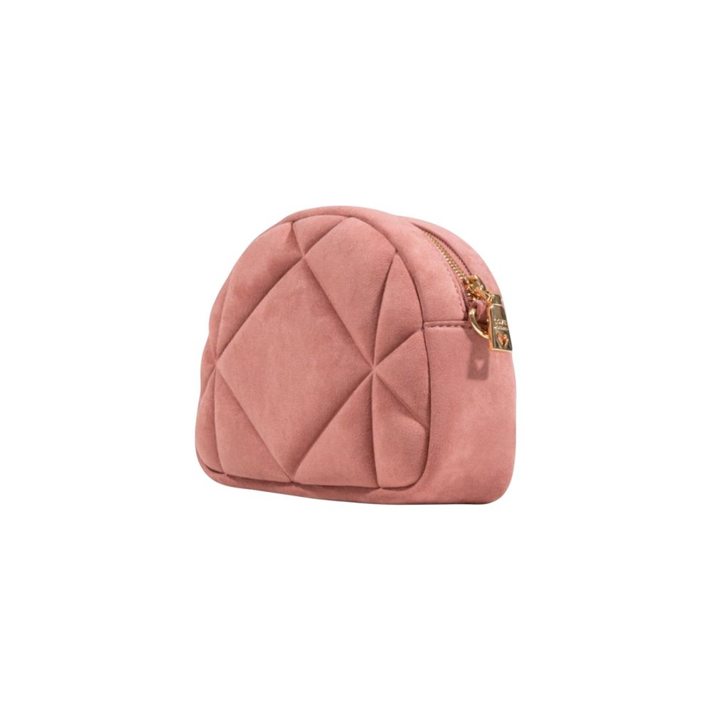 Elevate your style with the Love Moschino Pink Suede Leather Handbag, a luxurious blend of exquisite craftsmanship and modern elegance, perfect for any occasion.