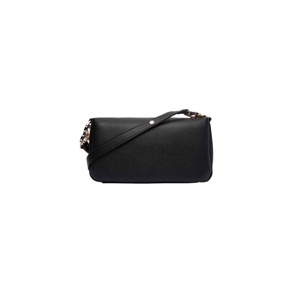 Indulge in the Love Moschino Black Polyethylene Handbag, a masterpiece of soft durability and sophisticated design, elevating your everyday luxury with artisanal elegance.