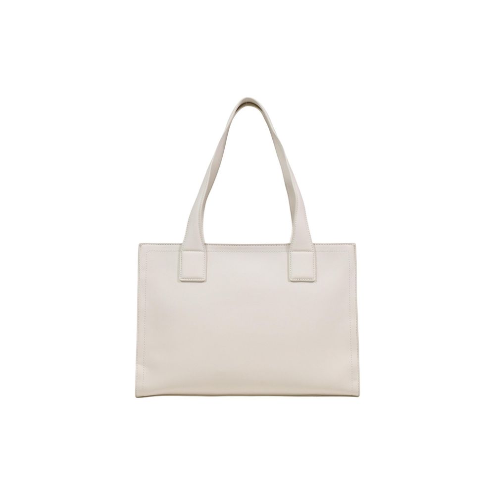 Elevate your everyday elegance with the Love Moschino Beige Polyethylene Handbag, a luxurious blend of style and functionality, crafted for the discerning individual.