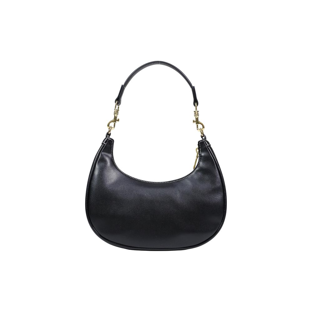 Discover the Love Moschino Black Polyethylene Handbag, a masterpiece of modern elegance crafted from high-quality polyurethane, perfect for elevating any ensemble.