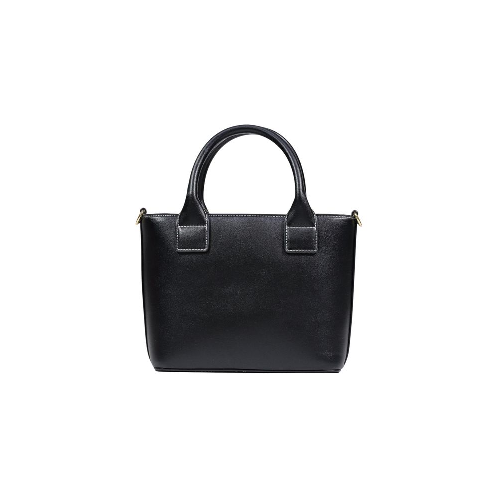 Discover the Love Moschino Black Polyethylene Handbag, a masterpiece of modern elegance crafted from high-quality polyurethane, perfect for the discerning individual seeking timeless luxury.