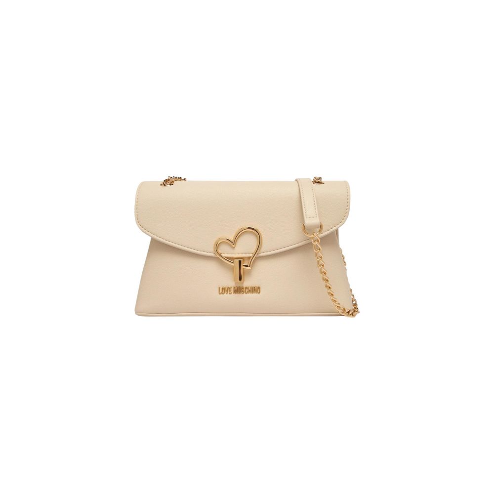 Love Moschino Beige Handbag – Luxurious Fashion Statement