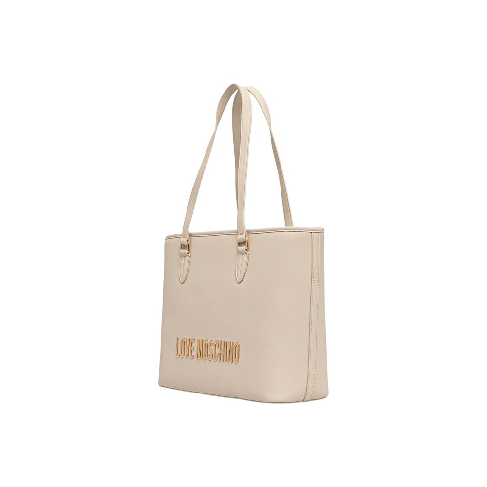 Discover the Love Moschino Beige Polyethylene Handbag, an embodiment of elegance and sophistication, crafted from premium materials for the discerning individual.