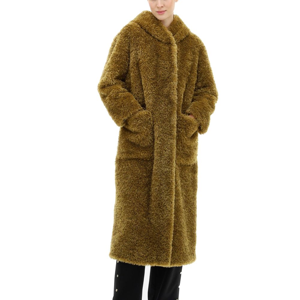 Indulge in the exquisite Herno Bicolor Polyester Coat, crafted from sumptuous materials, embodying elegance and sophistication for the discerning individual.