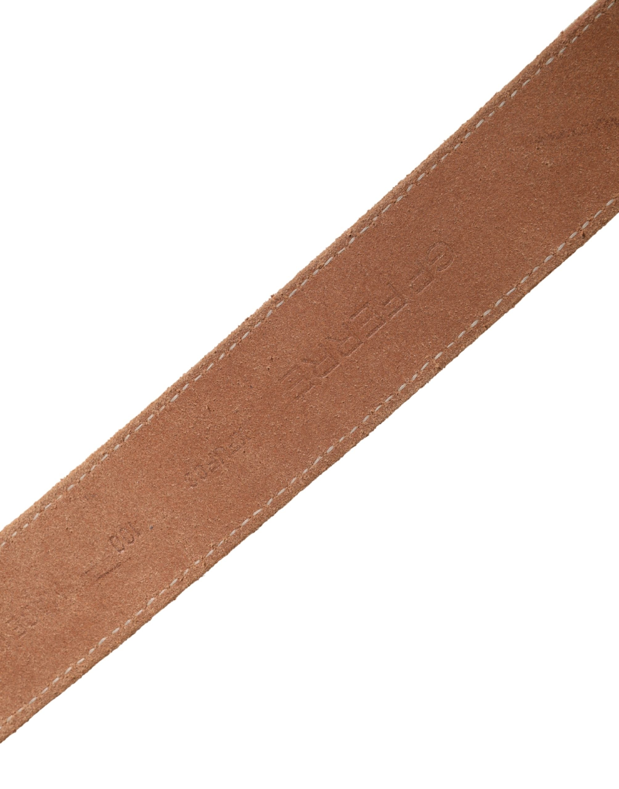 GF Ferre Beige Canvas Belt - Designer Artisanal Luxury Accessory