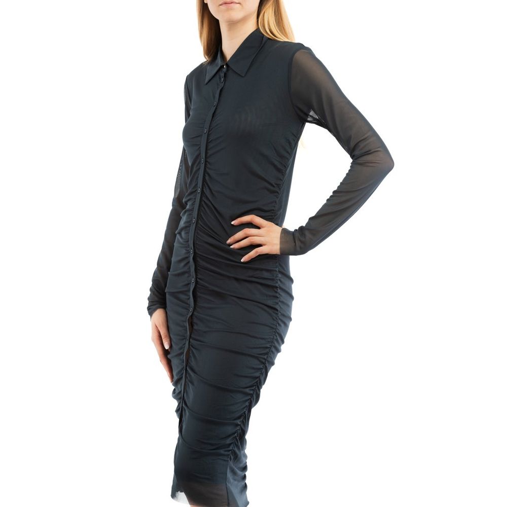 Patrizia Pepe Blue Polyester Casual Dress - Timeless Luxury Elegance