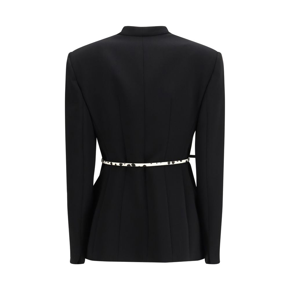 Elevate your wardrobe with the Max Mara Black Triacetate Coat, a masterpiece of exquisite craftsmanship and luxurious materials, perfect for the discerning connoisseur.