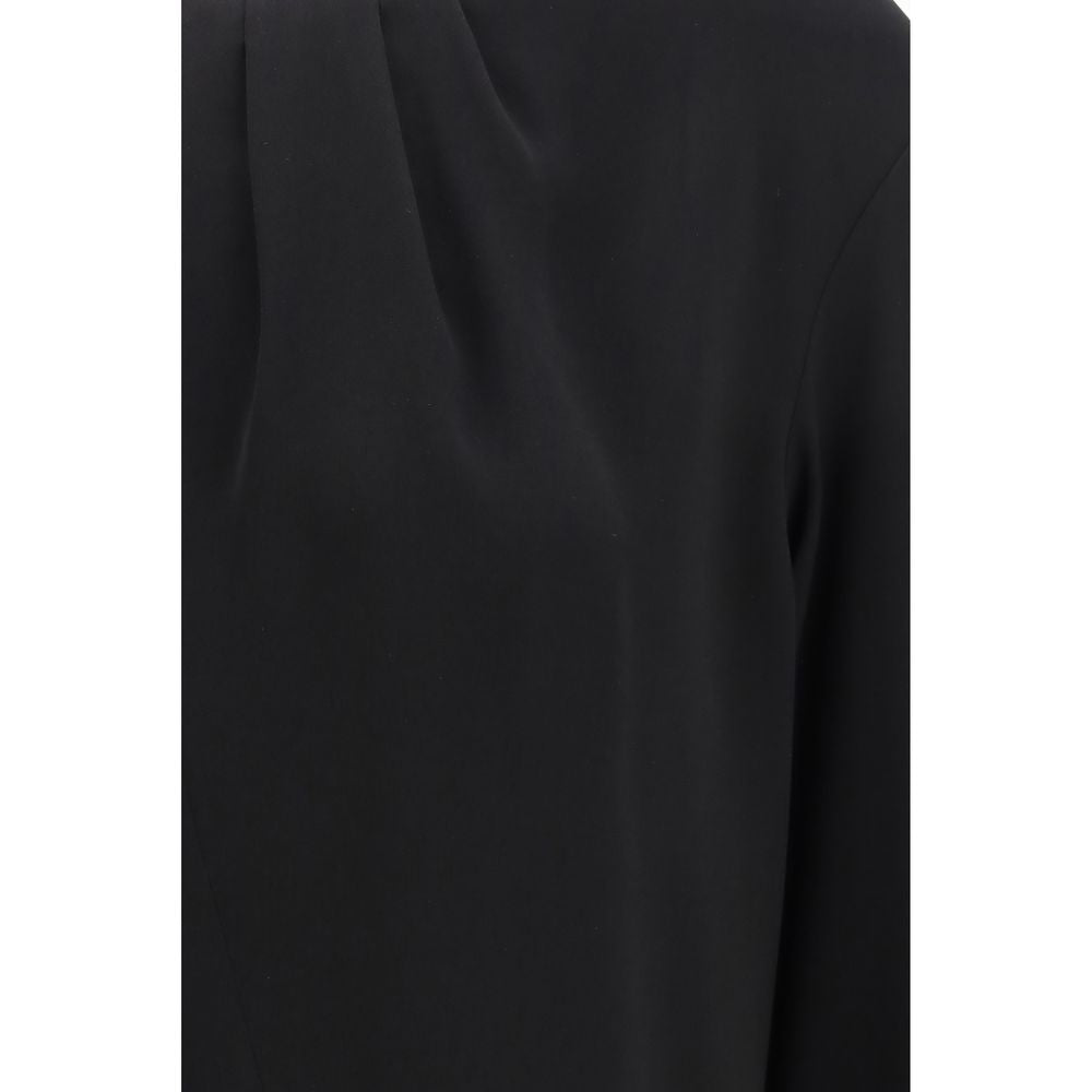 Discover the Max Mara Black Triacetate Blouse, a masterpiece of refined craftsmanship in luxurious triacetate, perfect for elevating your sophisticated wardrobe.