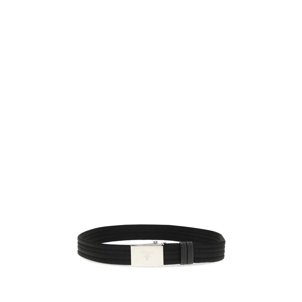 Discover the Prada Black Polyester Thin Belt, a masterpiece of elegance and craftsmanship, perfect for elevating any ensemble with timeless sophistication.
