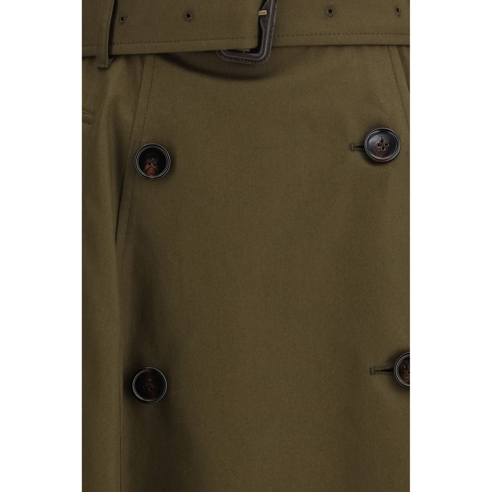 Burberry Bicolor Cotton Midi Skirt – Artisanal Luxury Elegance
