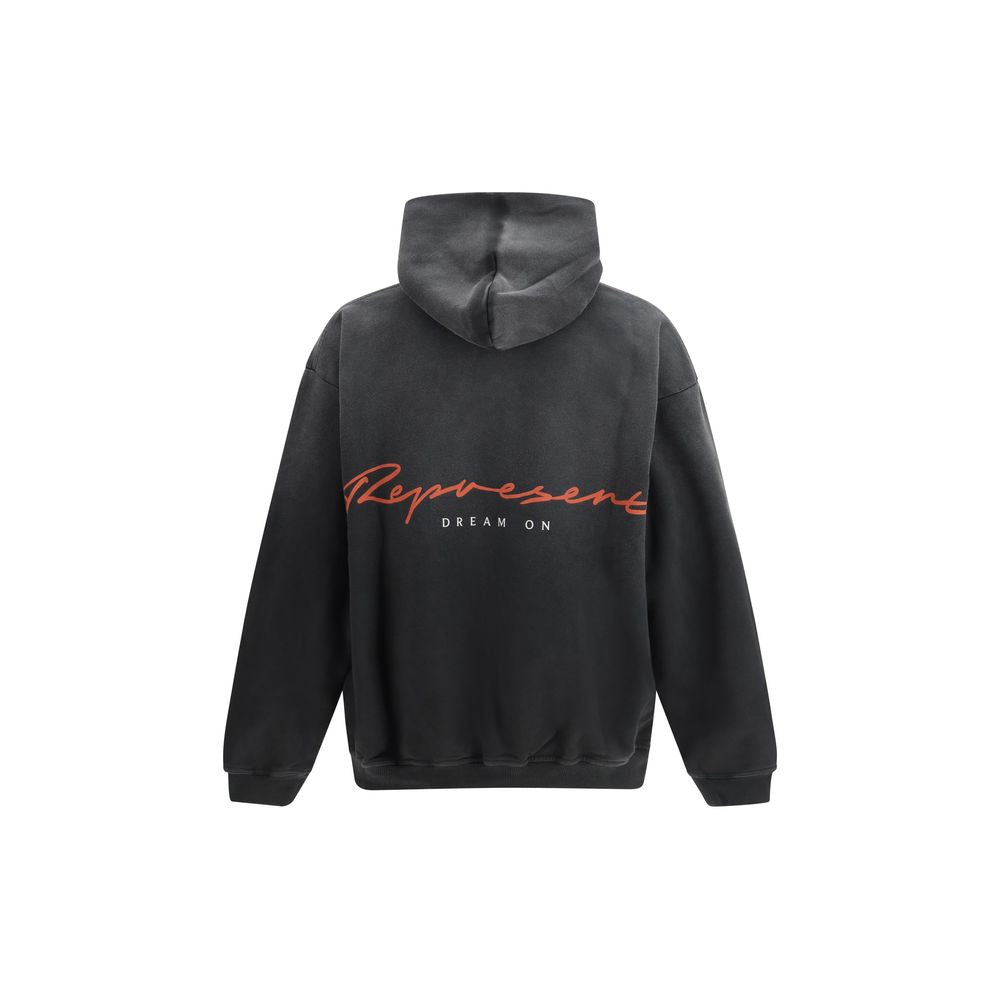 Represent Gray Cotton Sweatshirt - Artisanal Urban Luxury