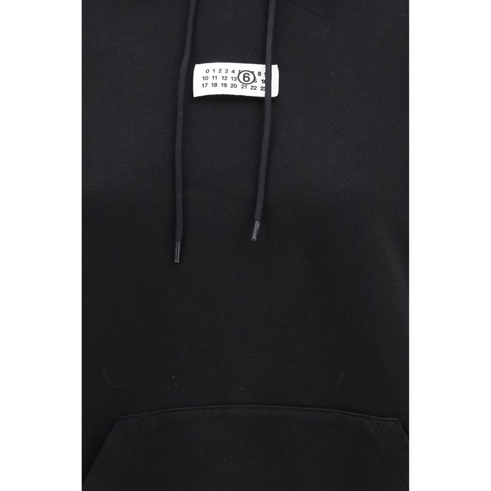 MM6 Black Cotton Sweatshirt - Luxurious Minimalist Essential