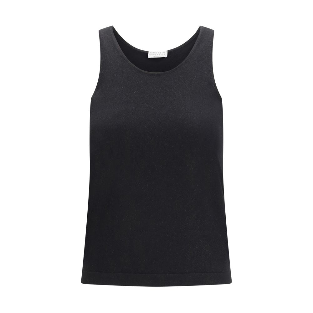 Brunello Cucinelli Black Cashmere Top - Exquisite Luxury Elegance