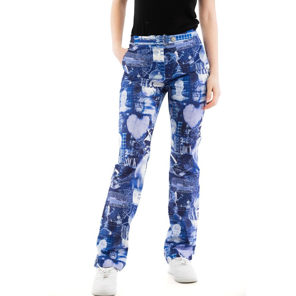 Indulge in the exquisite Moschino Multicolor Cotton Casual Pants, where luxurious craftsmanship meets vibrant design, perfect for elevating your style with effortless elegance.
