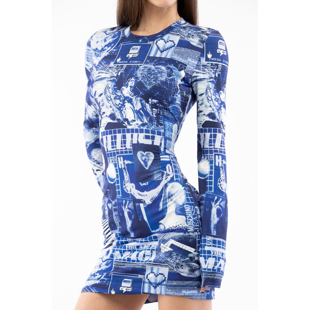 Elevate your wardrobe with the Moschino Multicolor Cotton Casual Dress, a masterpiece of vibrant luxury and impeccable craftsmanship, perfect for any elegant occasion.