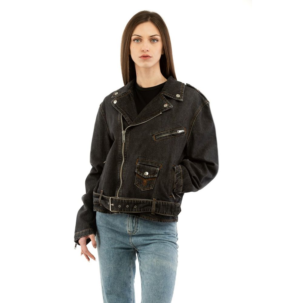 Discover the Moschino Multicolor Cotton Denim Jacket, a luxurious statement piece crafted from 100% cotton, blending artistry and timeless elegance for the discerning fashion connoisseur.