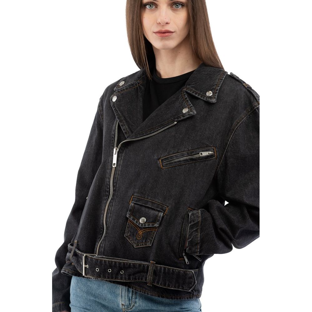 Elevate your wardrobe with the Moschino Multicolor Cotton Denim Jacket, a luxurious blend of artistry and craftsmanship, perfect for the discerning style enthusiast.
