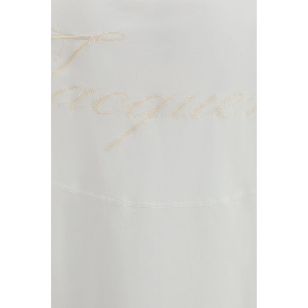 Indulge in the refined elegance of the Jacquemus Atelier T-shirt, crafted from 100% cotton, embodying luxury and versatility for the discerning individual.