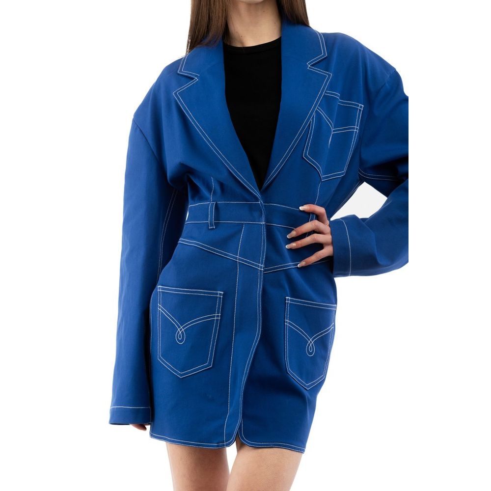 Elevate your wardrobe with the Moschino Multicolor Cotton Coat, a luxurious blend of 96% cotton and 4% elastane, designed for those who embody elegance and sophistication.