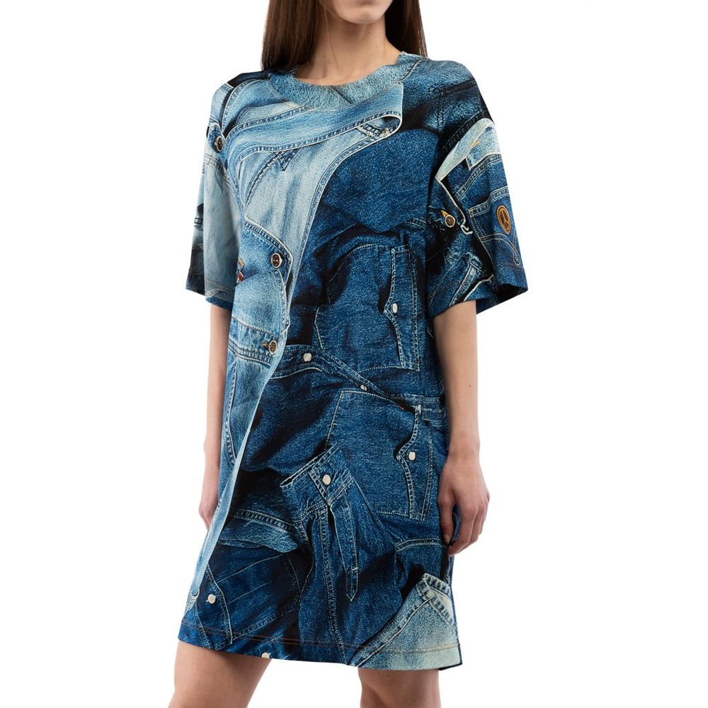 Elevate your wardrobe with the Moschino Multicolor Viscose Casual Dress, a luxurious blend of elegance and comfort, perfect for the discerning individual.