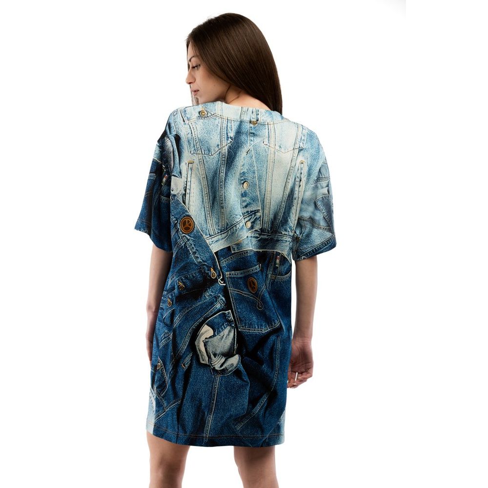 Elevate your wardrobe with the Moschino Multicolor Viscose Casual Dress, an exquisite blend of comfort and elegance, perfect for the discerning individual seeking vibrant sophistication.
