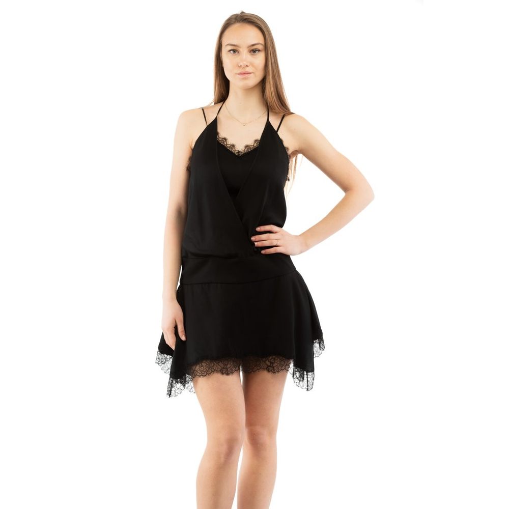 Moschino Black Marabou Casual Dress - Timeless Luxury Elegance