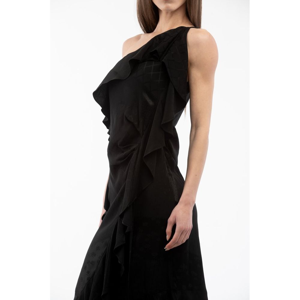 Experience the epitome of luxury with the Moschino Black Viscose Casual Dress, crafted from exquisite 100% viscose, embodying timeless elegance and haute couture artistry.