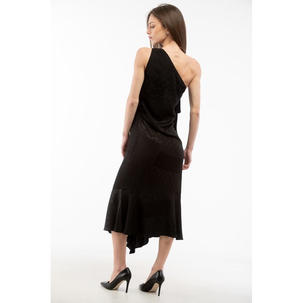 Discover the Moschino Black Viscose Casual Dress, a masterpiece of haute couture craftsmanship that embodies luxury and elegance for any occasion.