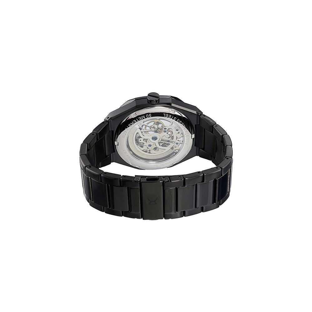 Pierre Cardin Black Stainless Steel Dress Watch